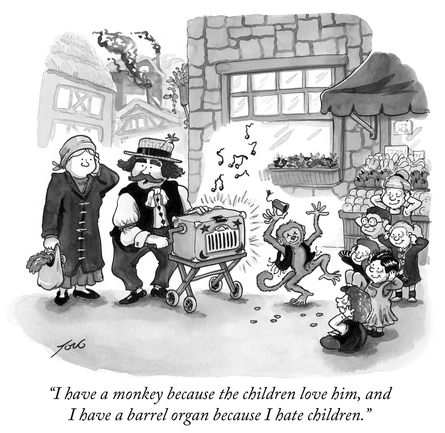 I Have A Monkey Because the Children Love Him Art Print