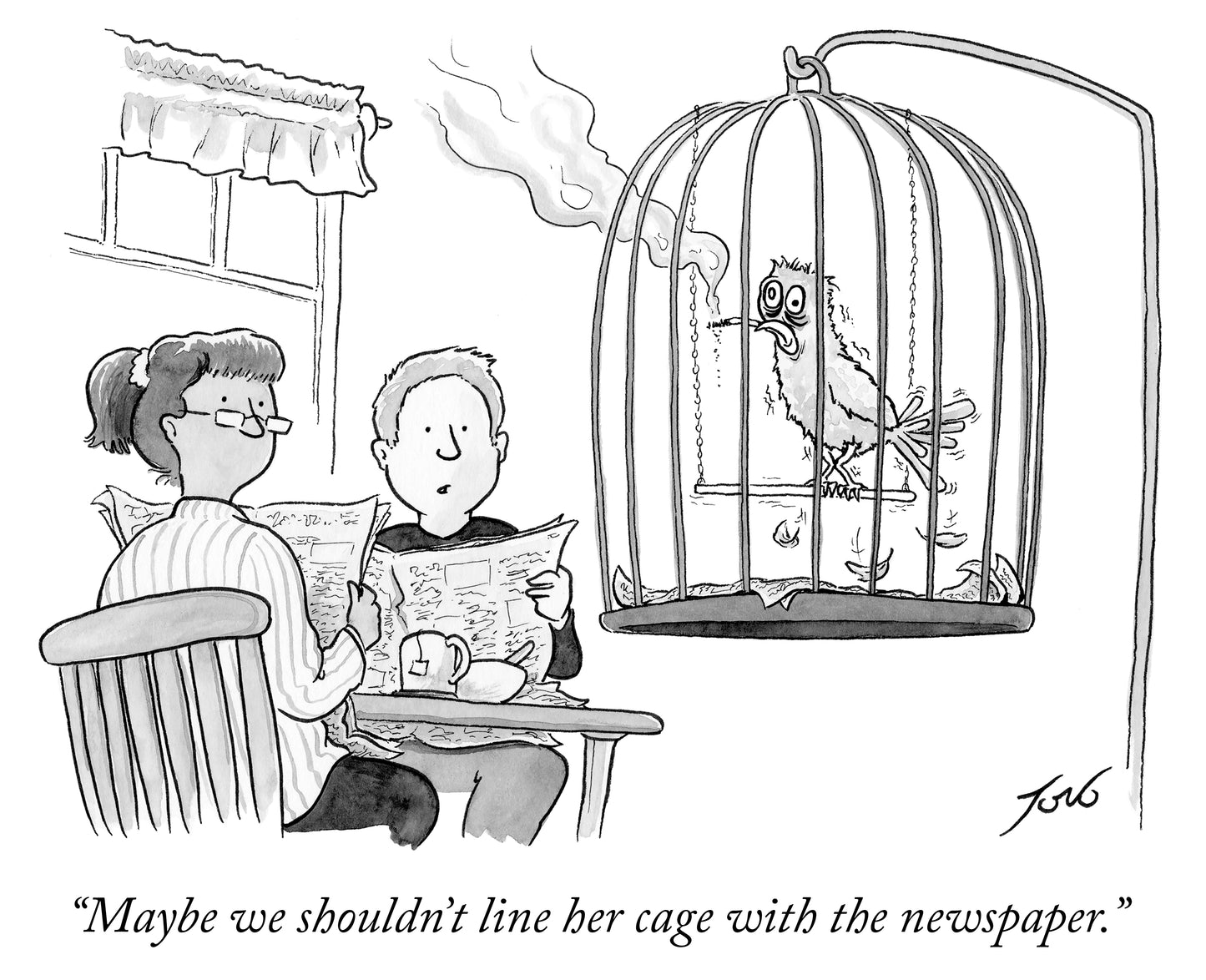 Maybe We Shoudn't Line Her Cage Art Print