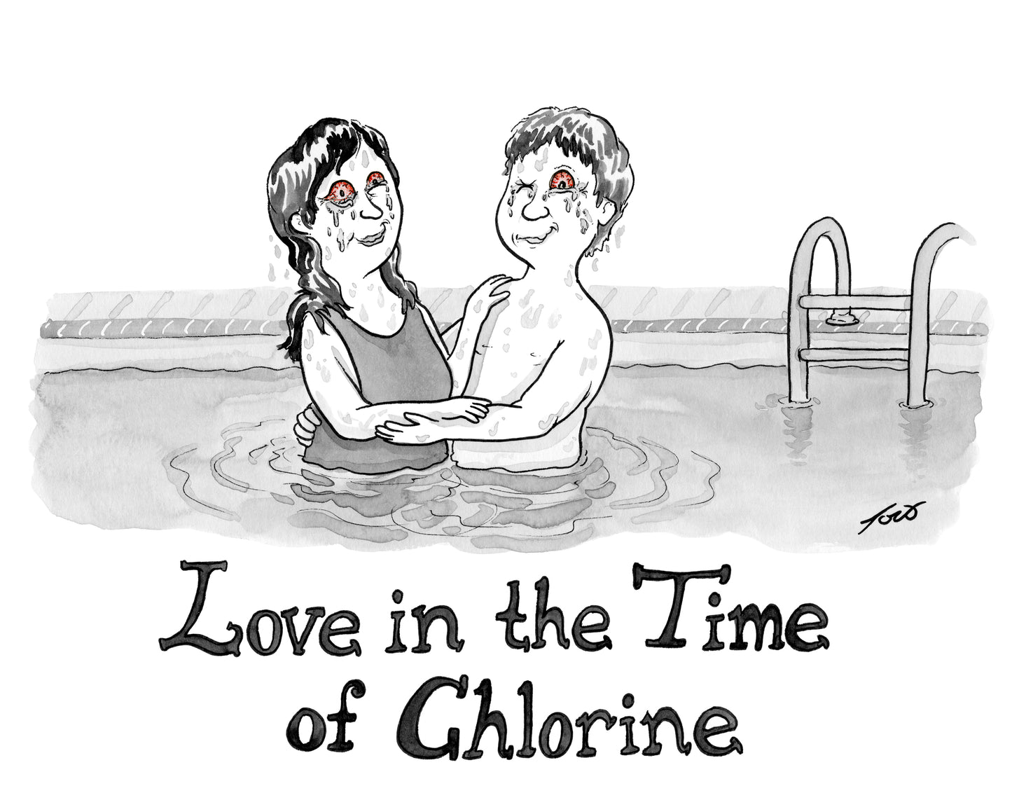 Love In The Time of Chlorine Art Print