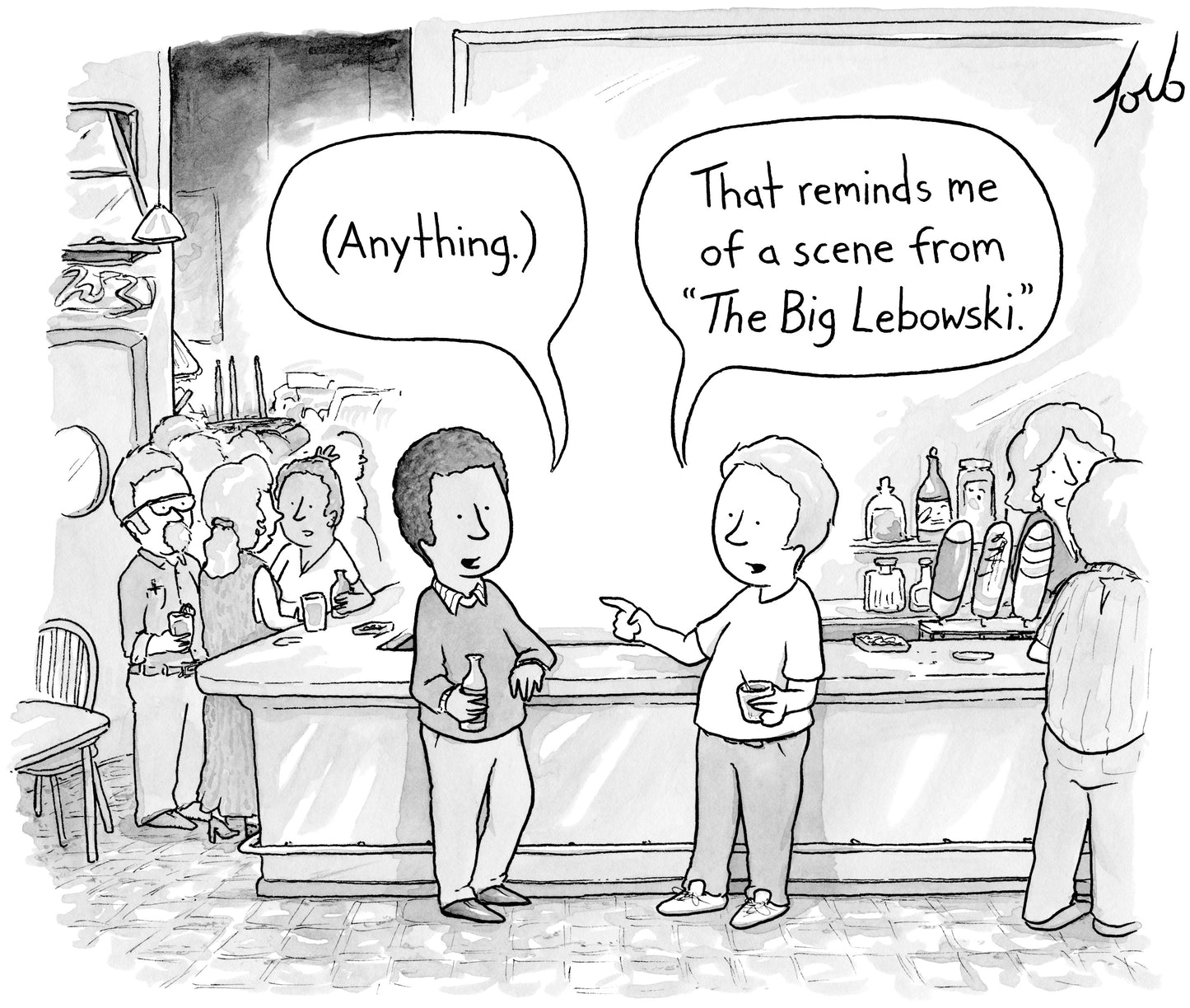 Scene from "The Big Lebowski" Art Print