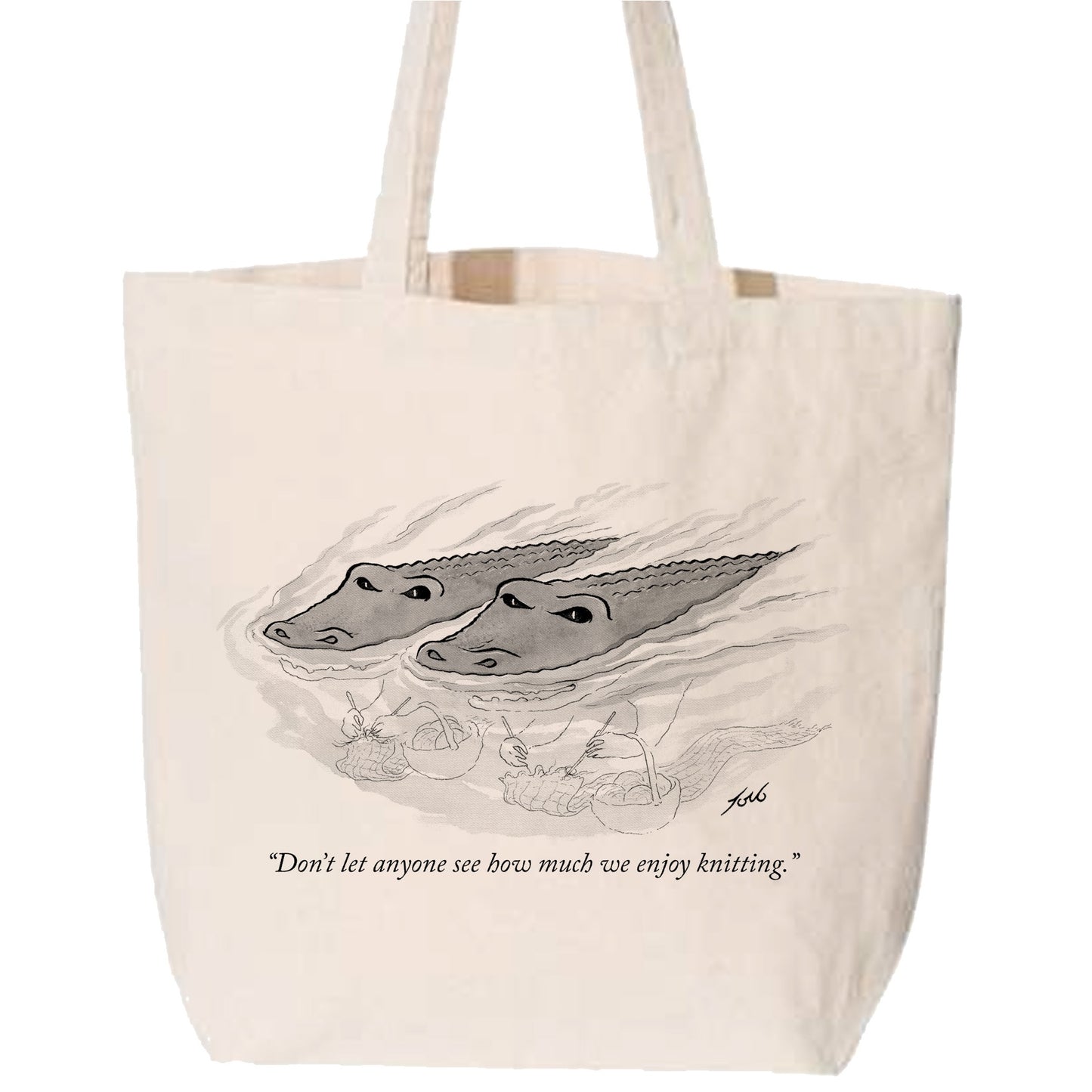 Knitting Gators Tote